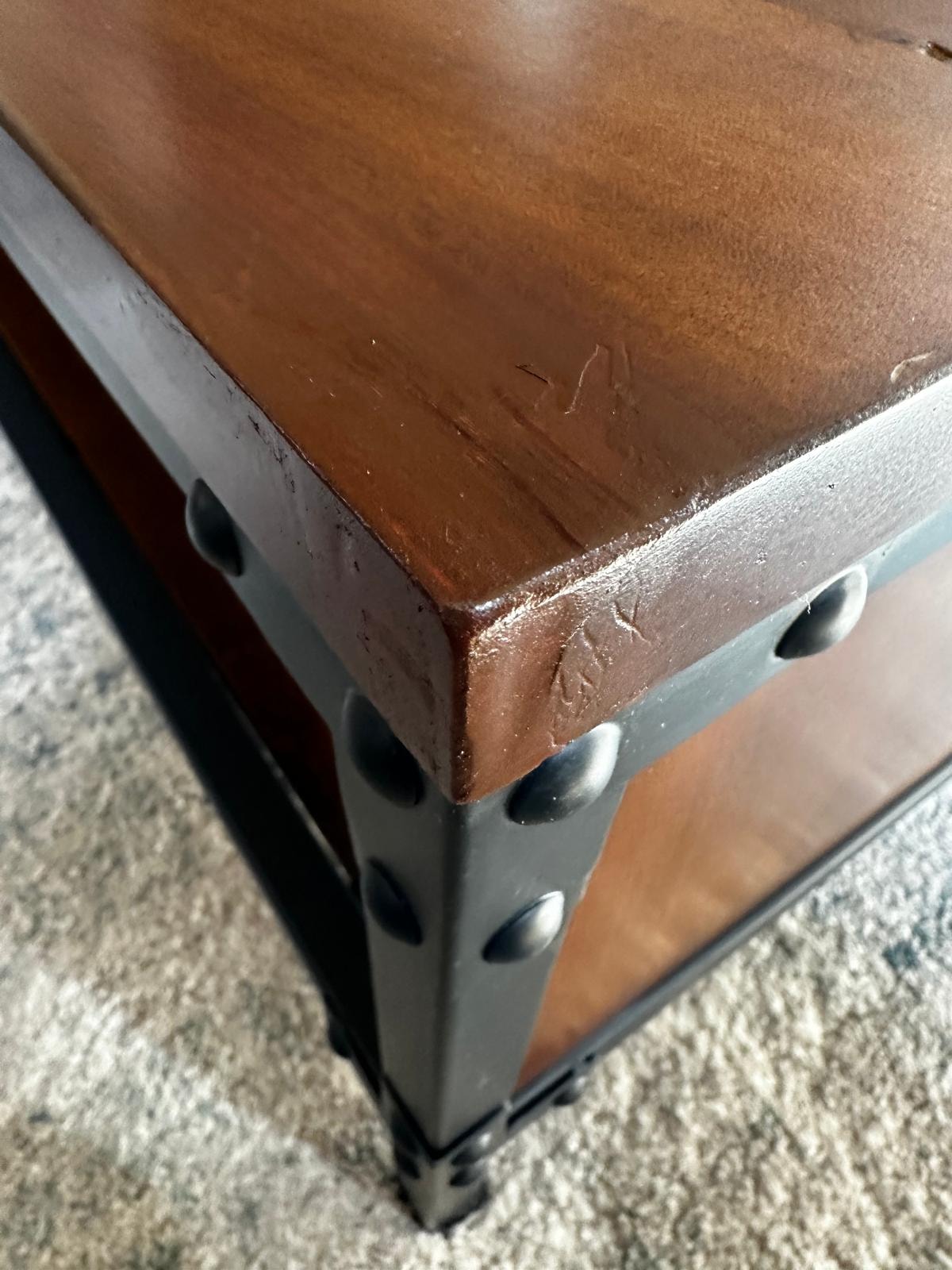 Coffee Table Top Repair — after repair
